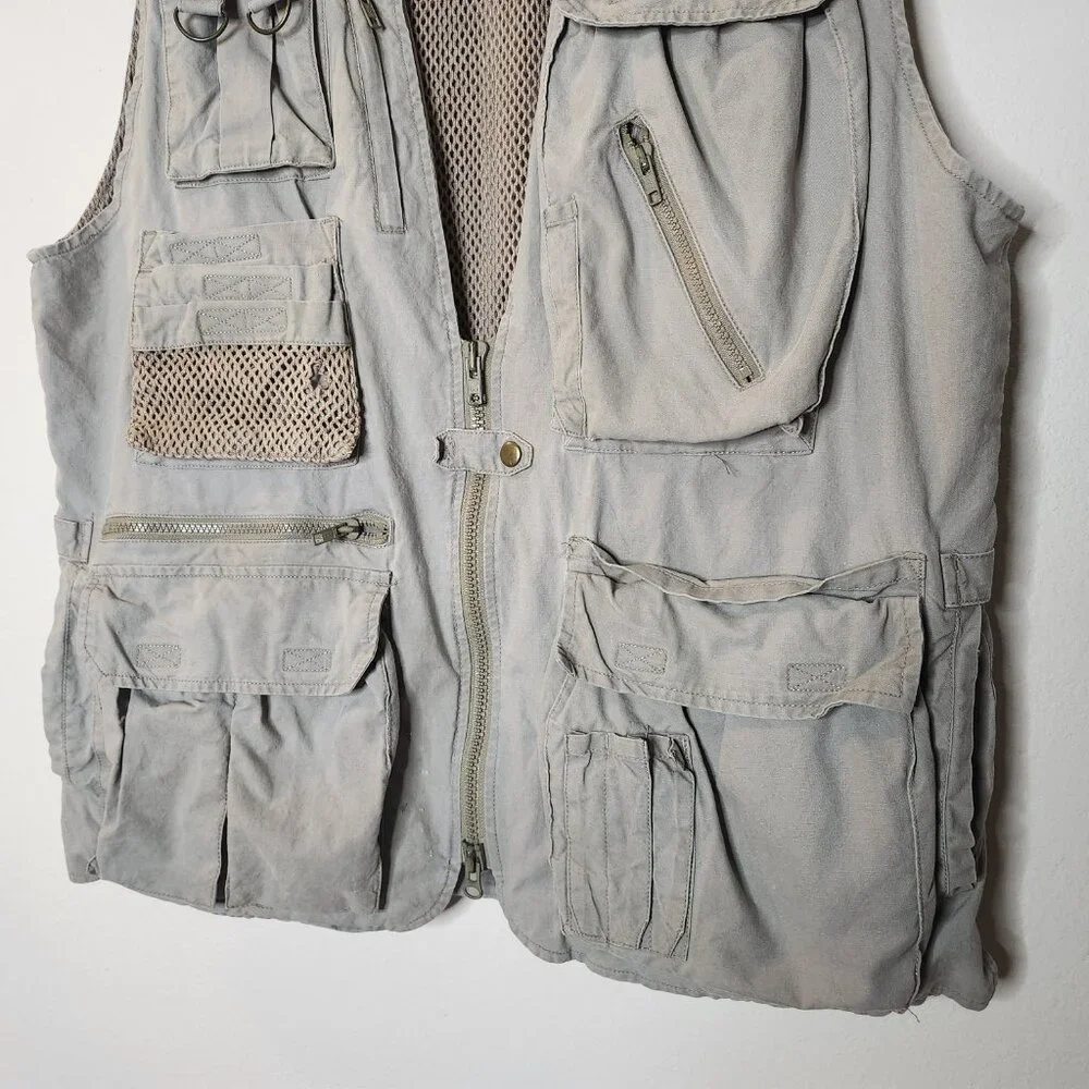 Vintage Banana Republic Safari Mens Large Khaki Vest
